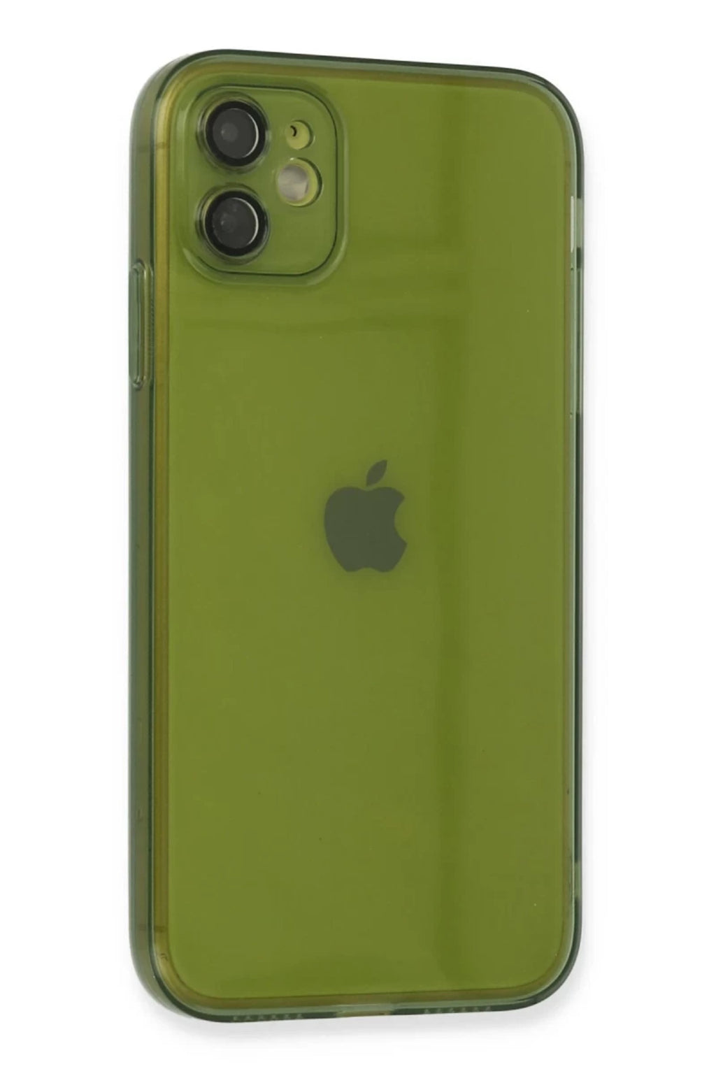 Apple iPhone 12 Uyumlu Kılıf Fly Lens Silikon - Yeşil