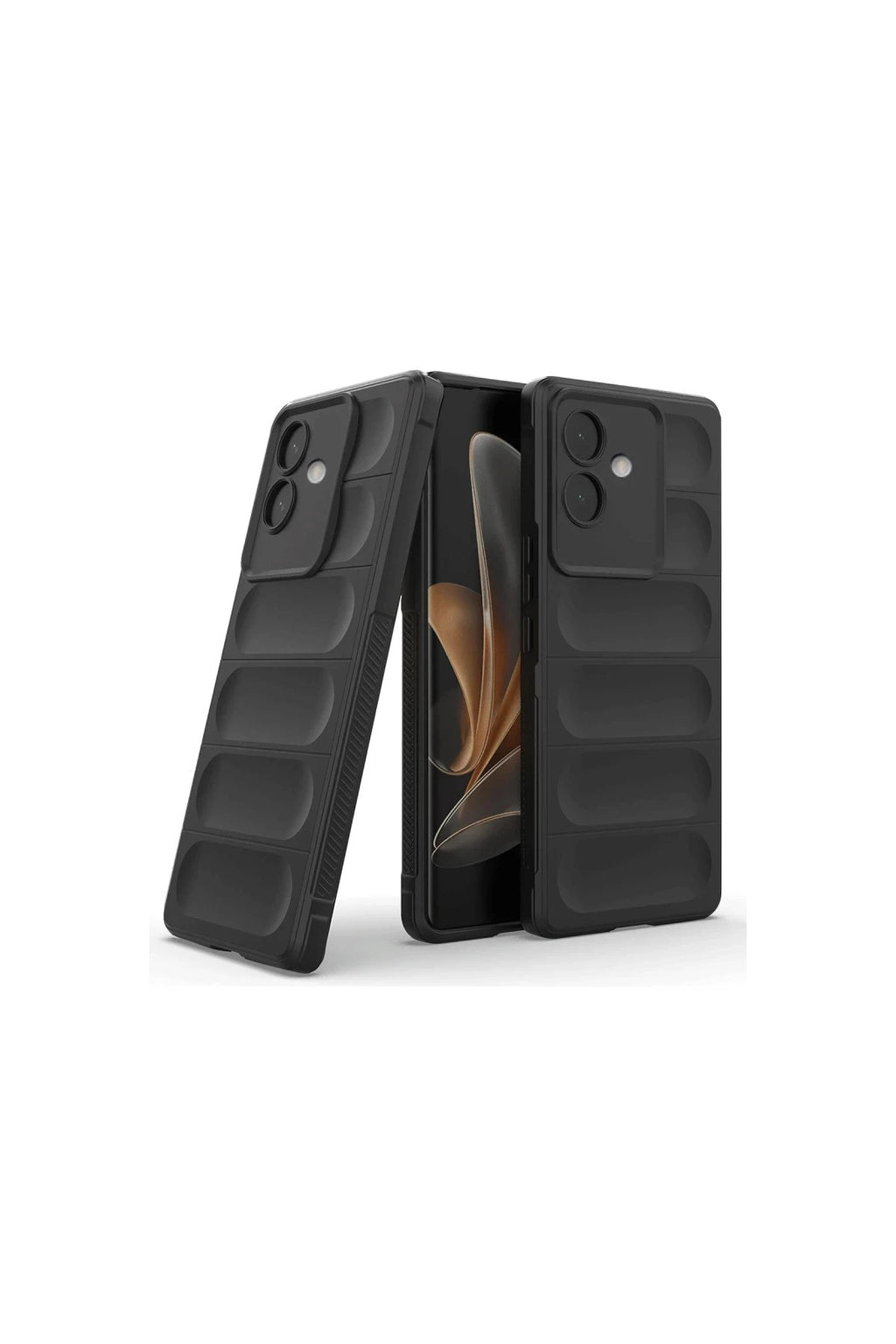 Oppo A3 Uyumlu Kılıf Optimum Silikon - Siyah