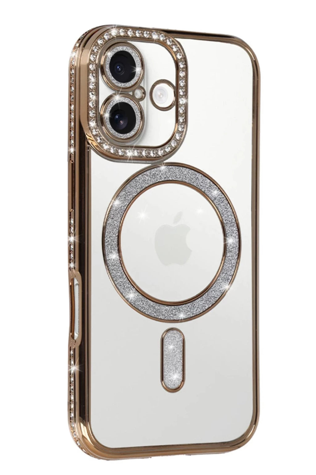 Apple iPhone 17 Uyumlu Joke Simli Magneticsafe Kılıf - Gold