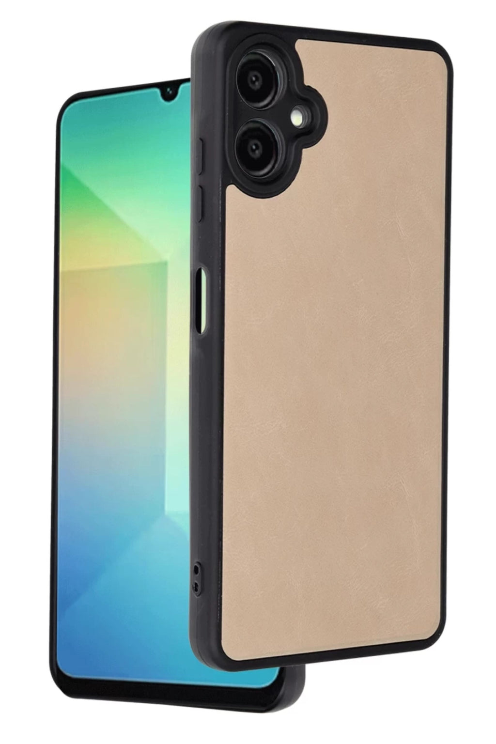 Samsung Galaxy A06 Uyumlu Kılıf Aras Deri Kapak - Pudra