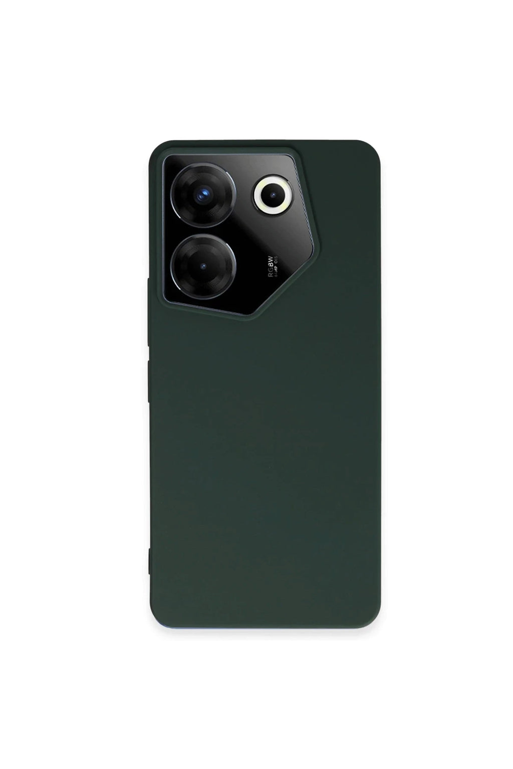 Tecno Camon 20 Pro 5G Uyumlu Kılıf First Silikon - Koyu Yeşil