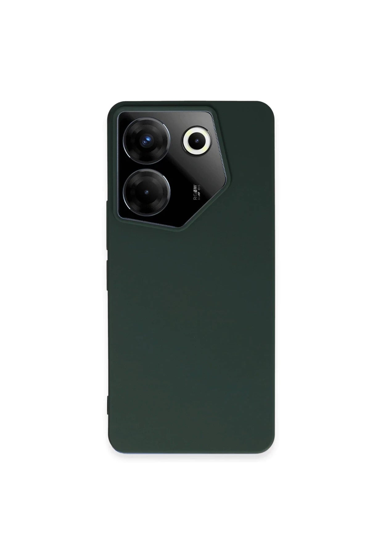 Tecno Camon 20 Pro 5G Uyumlu Kılıf First Silikon - Koyu Yeşil