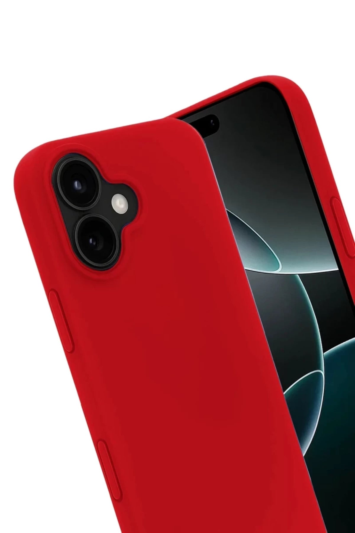 Apple iPhone 17 Uyumlu Nano içi Kadife Silikon - Kırmızı