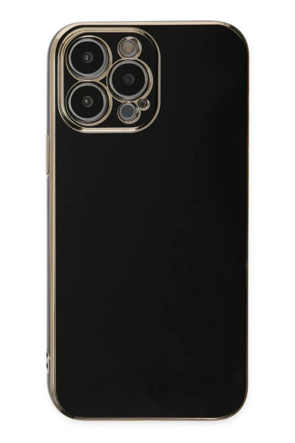 Apple iPhone 14 Pro Uyumlu Kılıf Volet Silikon - Siyah