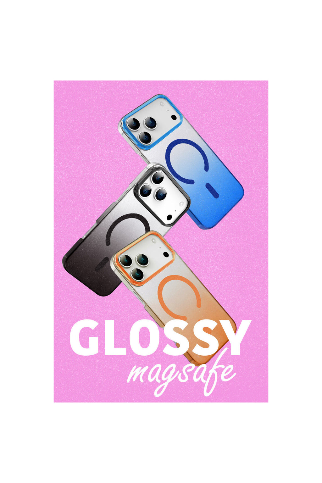 Apple iPhone 17 Pro Uyumlu Glossy Magsafe Kapak - Siyah
