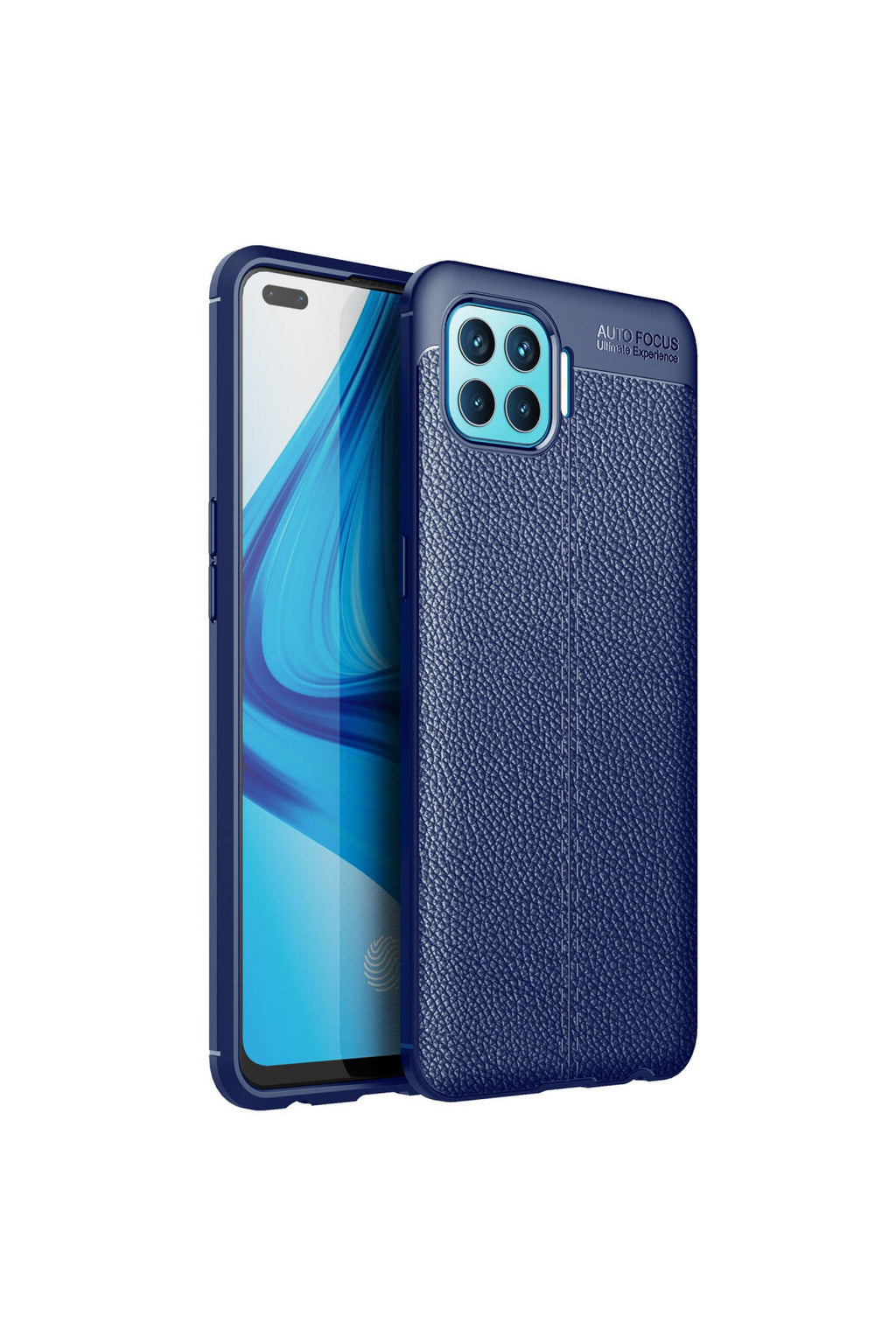 Oppo Reno 4 Lite Uyumlu Kılıf Auto Focus Kapak - Lacivert