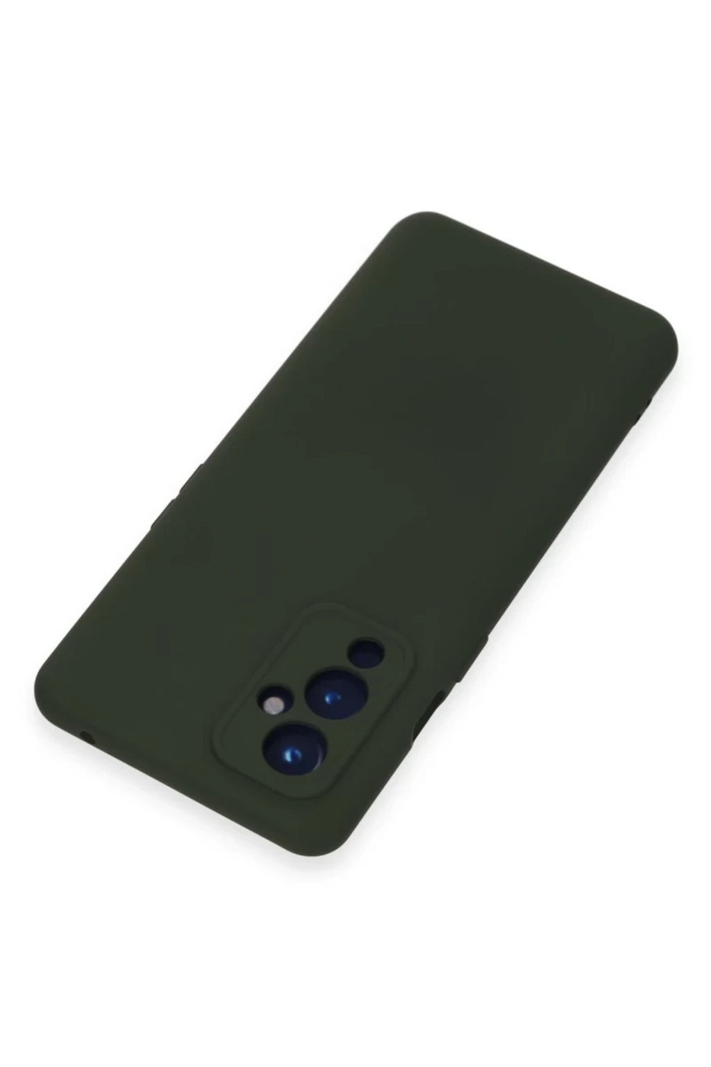 One Plus 9 Kılıf Nano içi Kadife Silikon - Koyu Yeşil