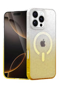 Apple iPhone 16 Pro Max Uyumlu Pummel Shiny Magsafe Kapak - Gold