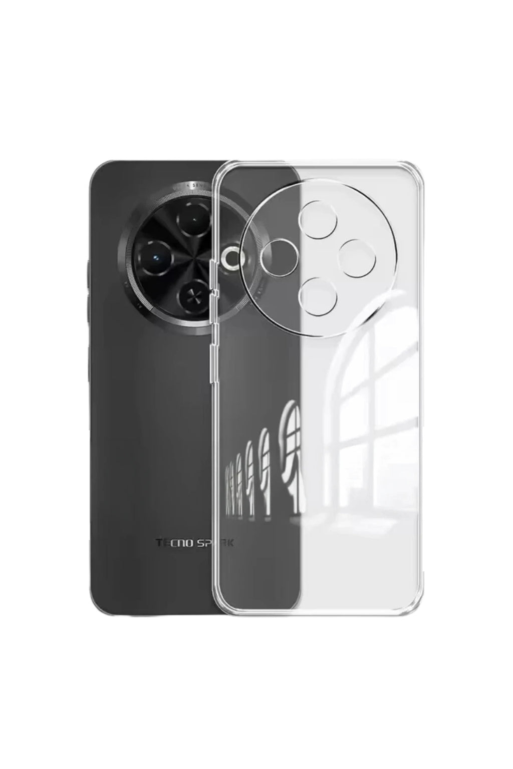 Tecno Spark 30C Uyumlu Kılıf Lüx Şeffaf Silikon