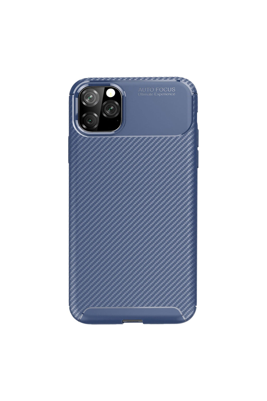 Apple iPhone 11 Pro Max Uyumlu Kılıf Auto Focus Karbon Kapak - Lacivert