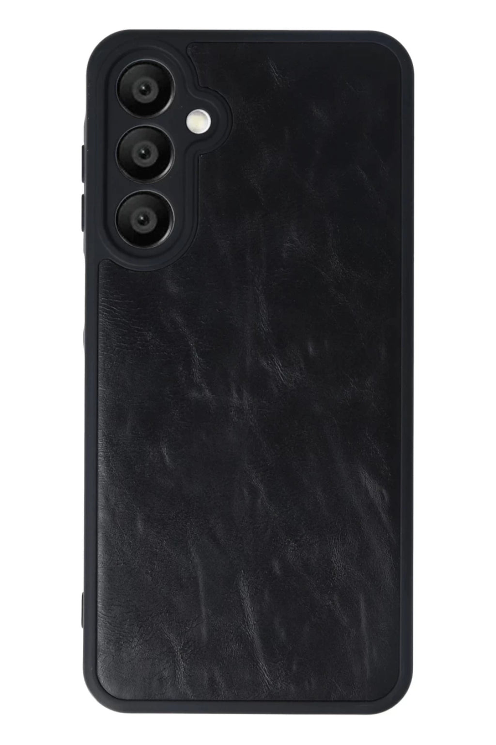 Samsung Galaxy A16 5G Uyumlu Kılıf Aras Deri Kapak - Siyah