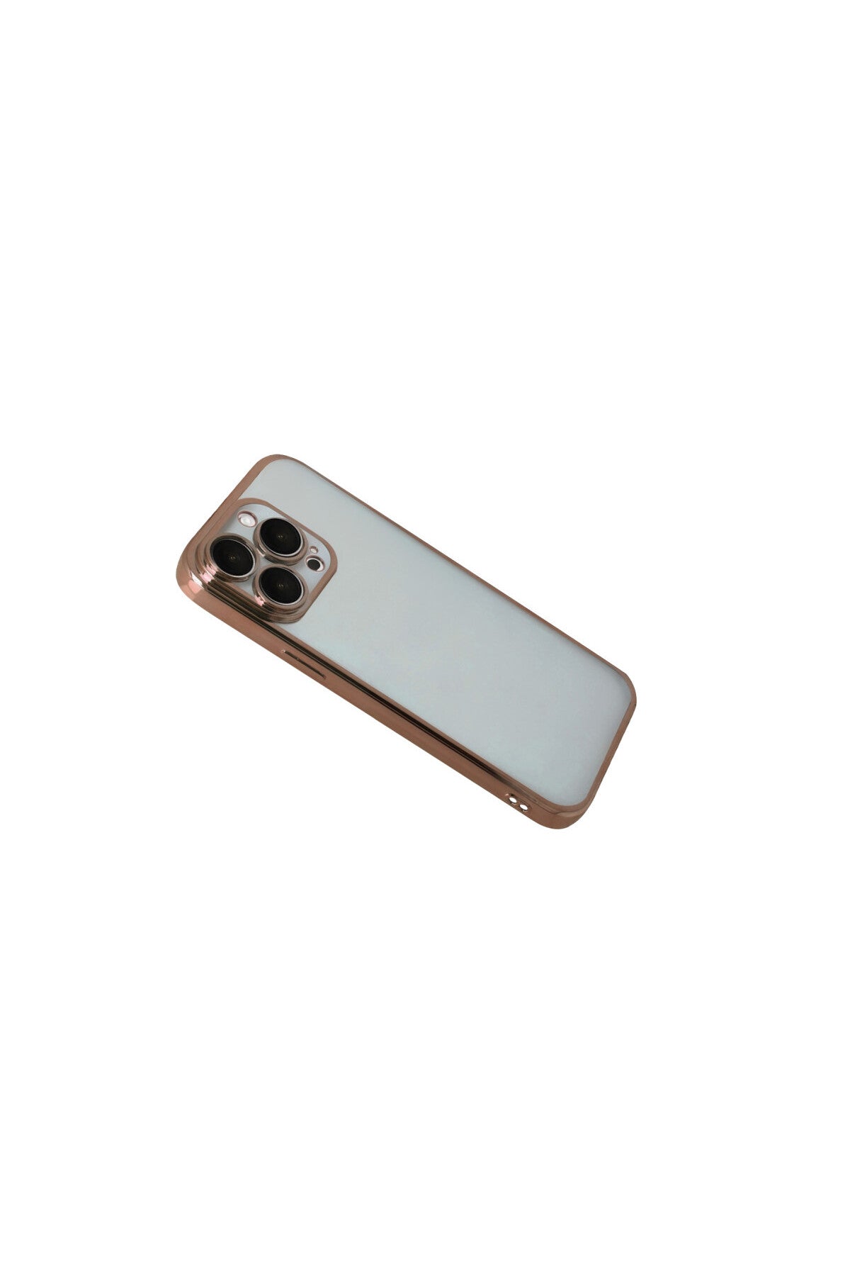 Apple iPhone 15 Pro Max Uyumlu Lensli Silikon - Çöl Titanyum