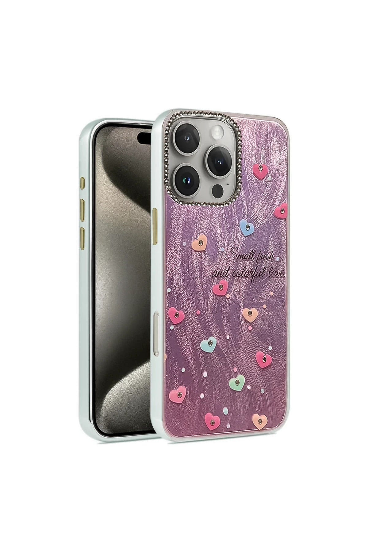 Apple iPhone 16 Pro Max Uyumlu Kılıf Blade Aynalı Desenli Kapak - Desen 8