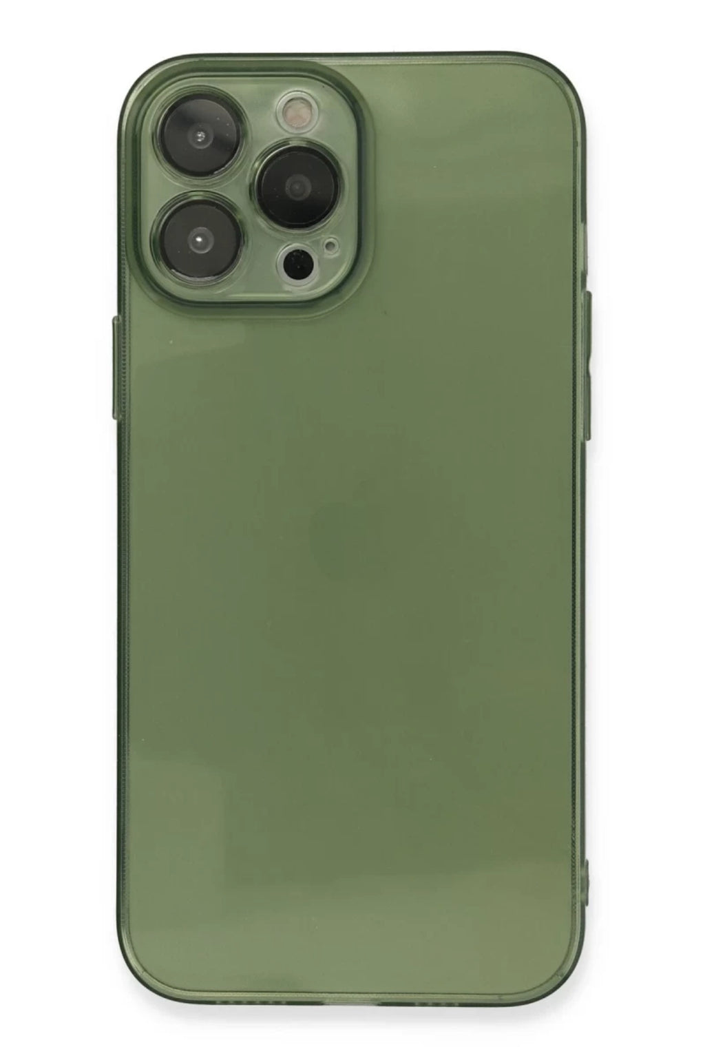 Apple iPhone 13 Pro Uyumlu Kılıf Fly Lens Silikon - Yeşil