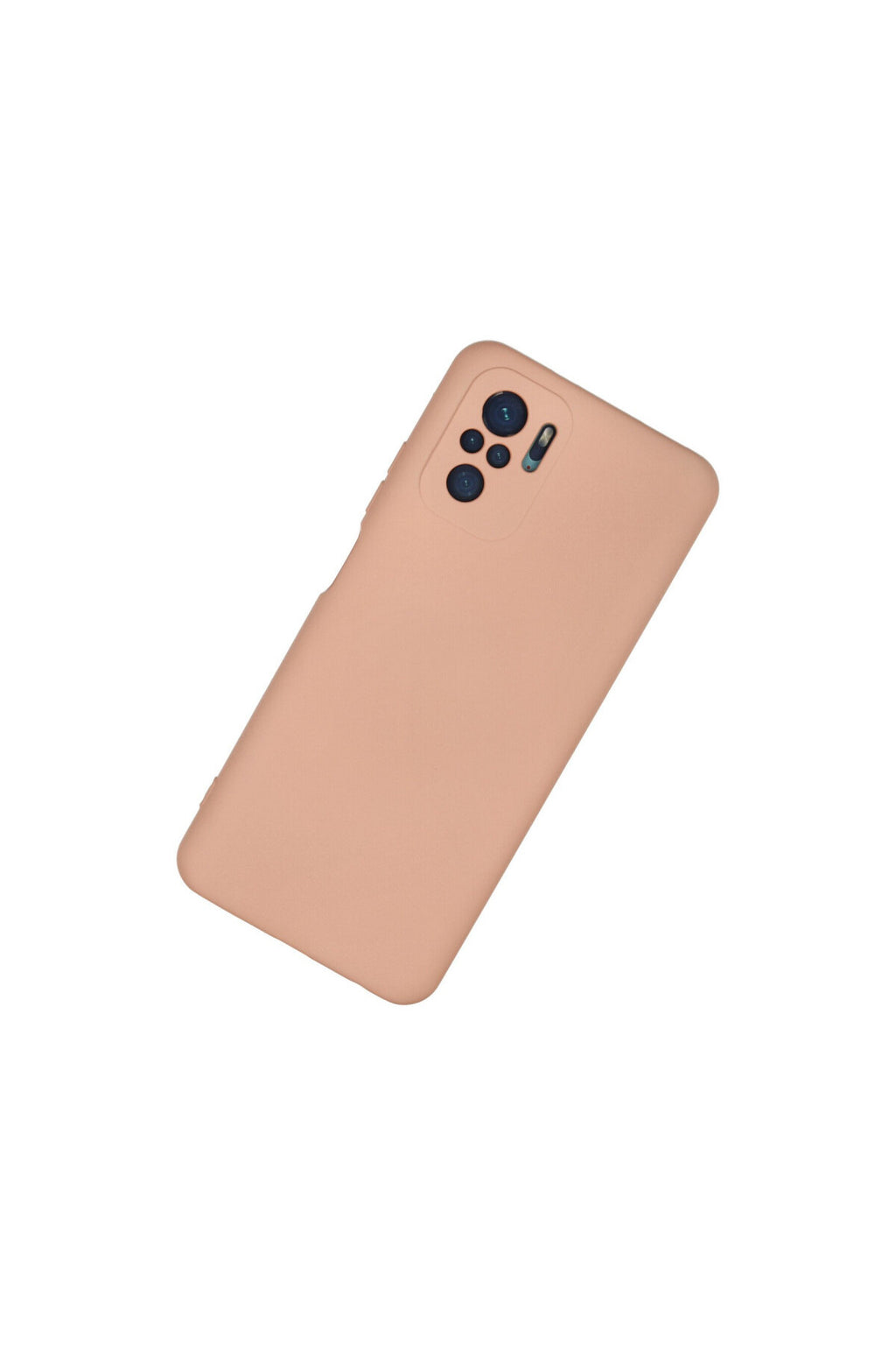 Xiaomi Redmi Note 10 Uyumlu Kılıf Nano içi Kadife Silikon - Pudra