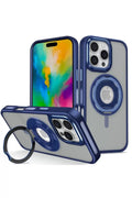 Joko Apple iPhone 16 Pro Max Uyumlu Banza Magsafe Standlı Kapak - Lacivert