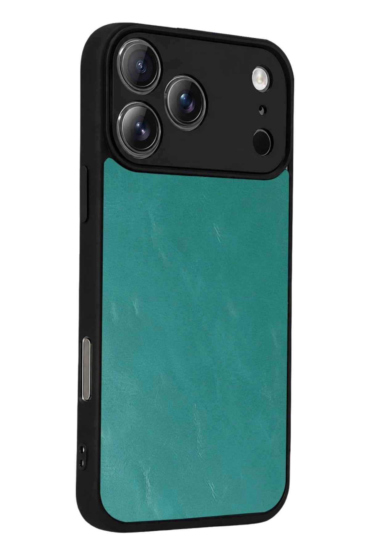 Apple iPhone 17 Pro Uyumlu Aras Deri Kapak - Açık Yeşil