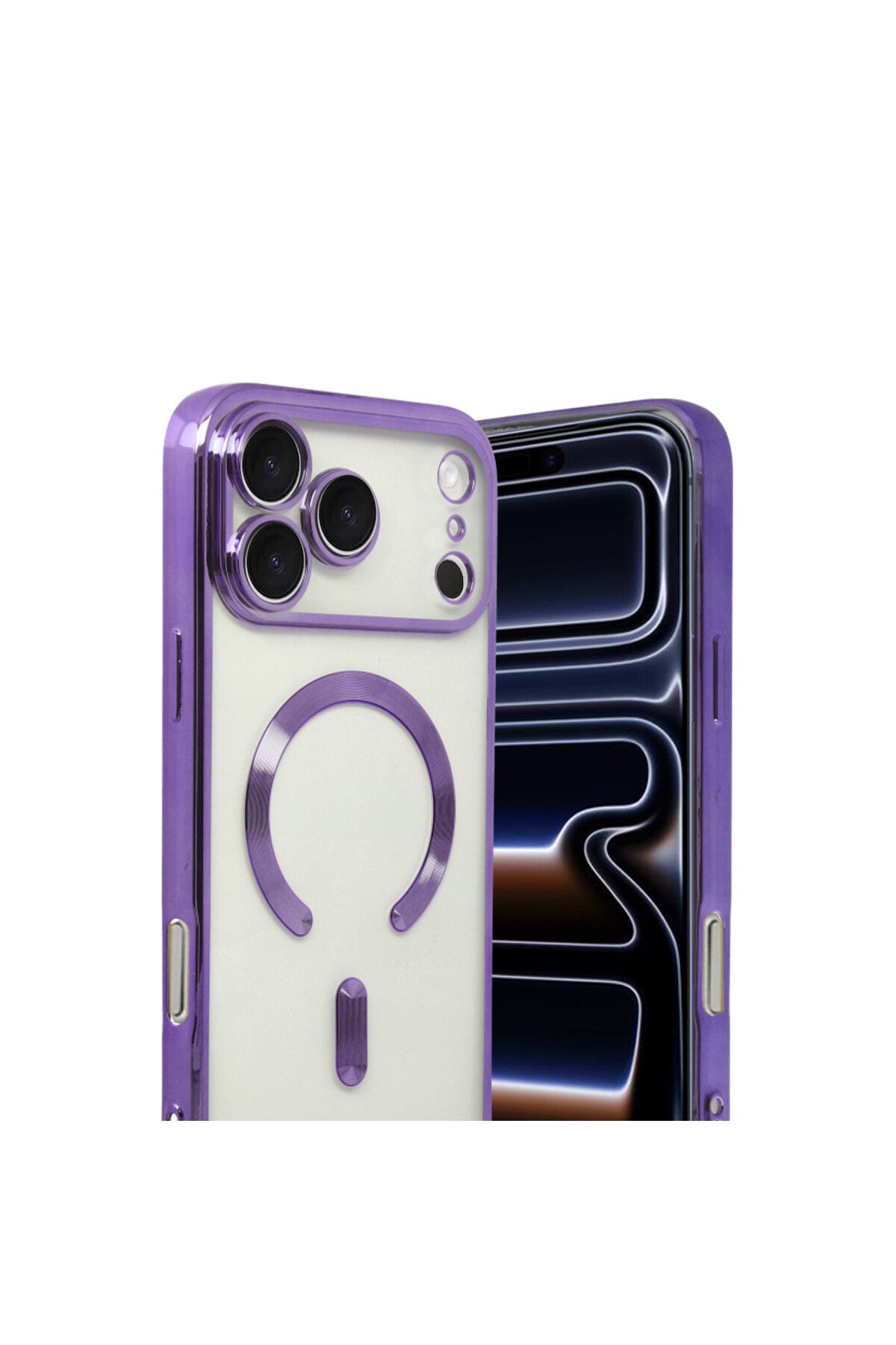 Apple iPhone 17 Pro Max Uyumlu Kross Magneticsafe Kapak - Mor
