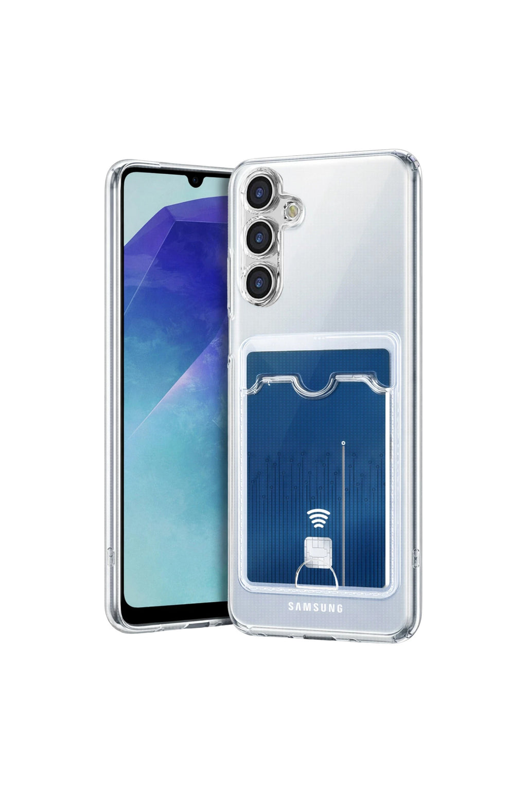 Samsung Galaxy A57 5G Uyumlu Kart Şeffaf Silikon - Şeffaf