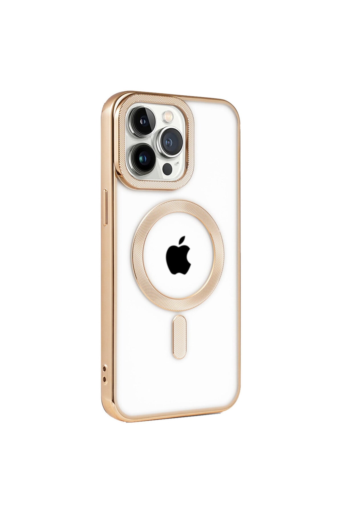 Apple iPhone 14 Pro Uyumlu Kılıf Kronos Magsafe Kapak - Gold