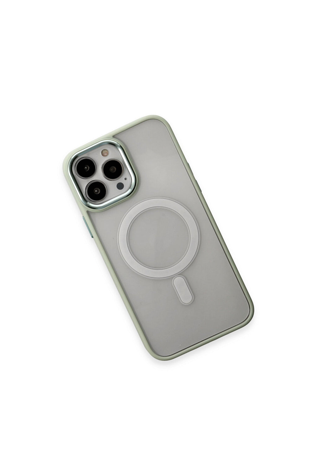 Apple iPhone 15 Pro Uyumlu Kılıf Room Magneticsafe Silikon - Su Yeşili