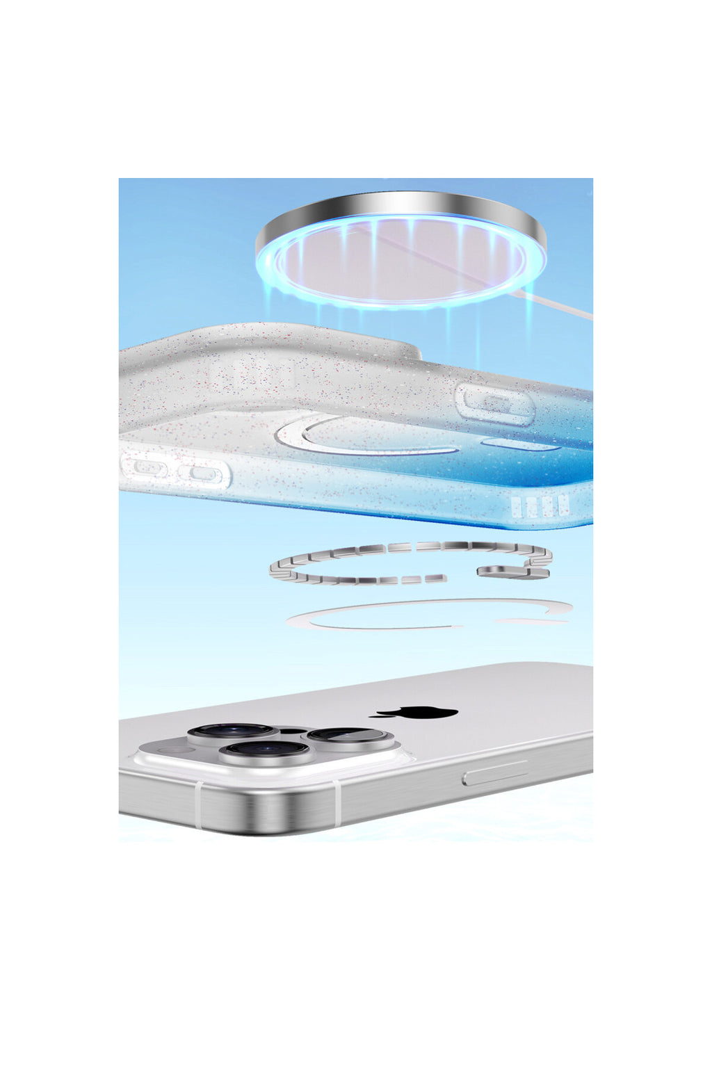 Apple iPhone 16 Plus Uyumlu Pummel Shiny Magsafe Kapak - Mor