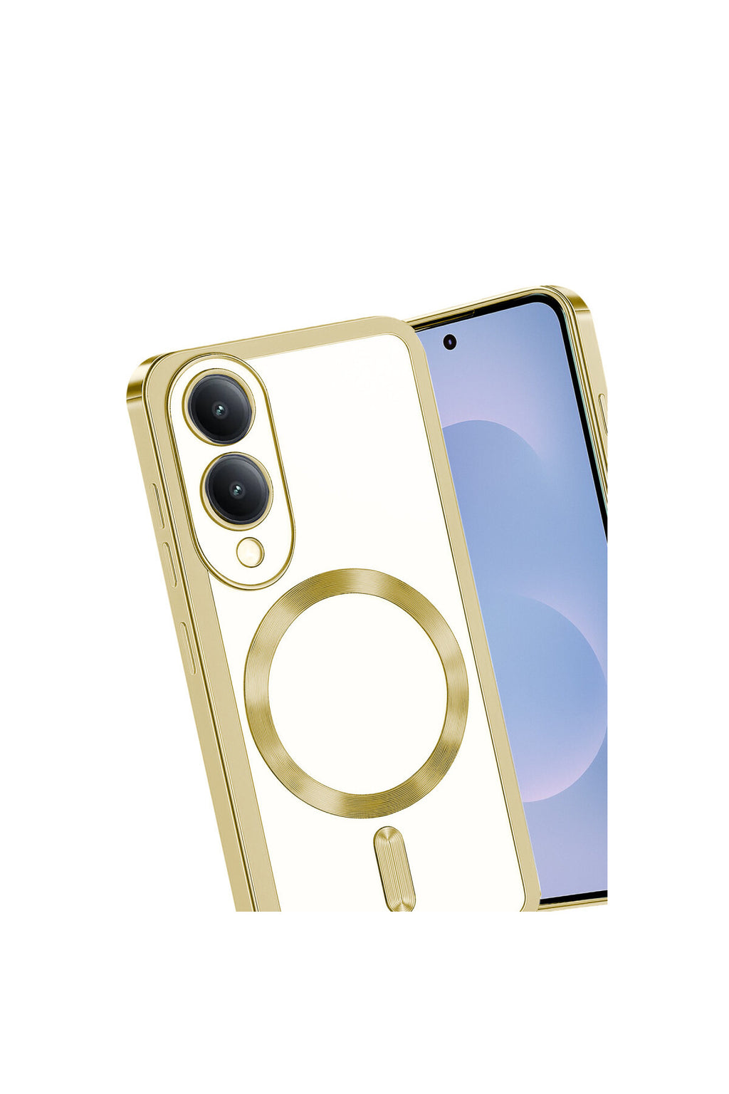 Samsung Galaxy S25 Uyumlu Edge Kross Magneticsafe Kapak - Gold