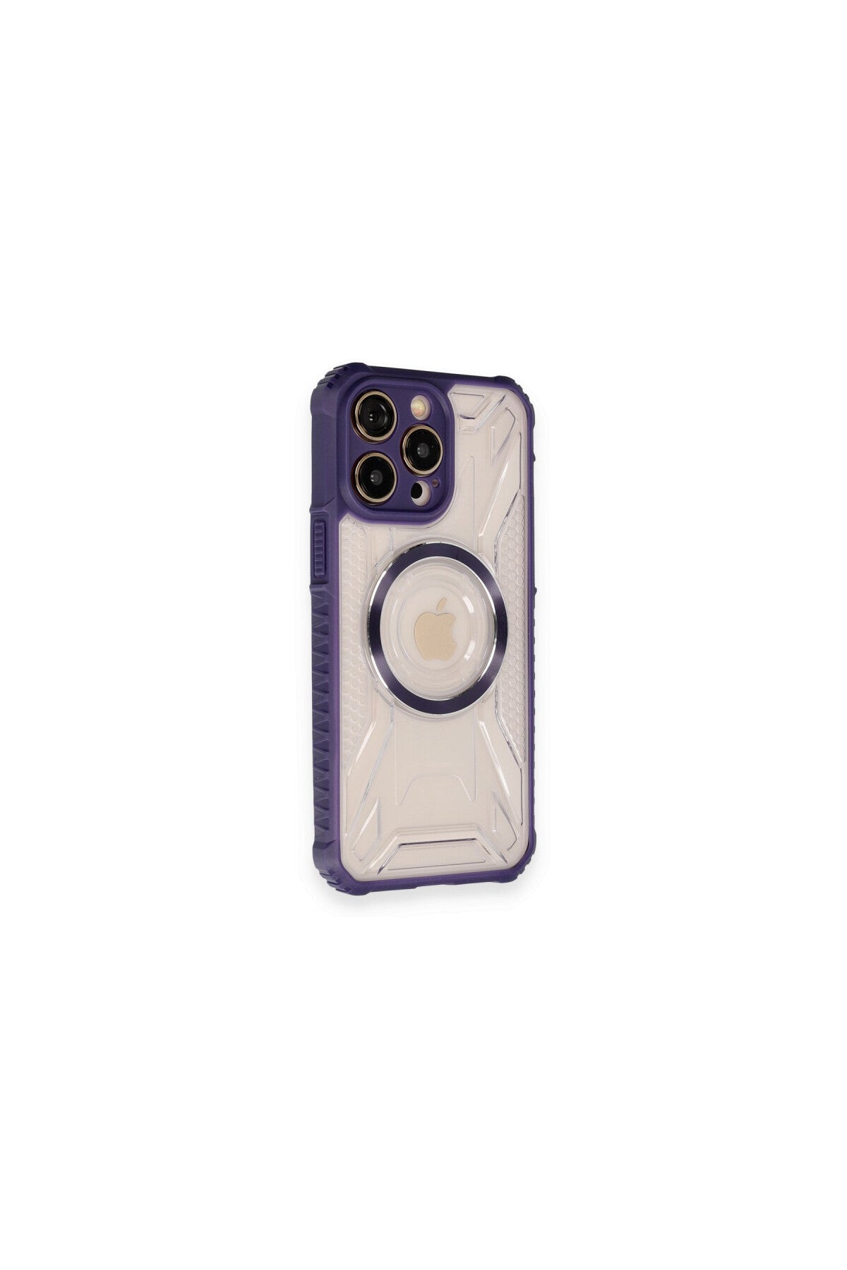Apple iPhone 12 Pro Uyumlu Kılıf Prag Magneticsafe Kapak - Derin Mor