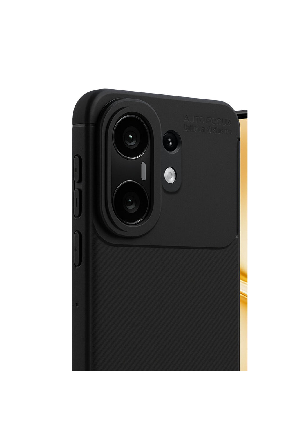 Vivo X200 FE Uyumlu Auto Focus Karbon Kapak - Siyah