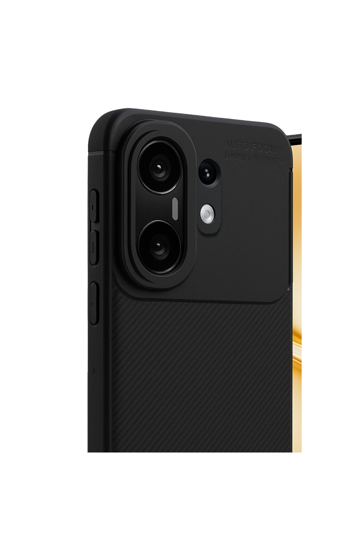 Vivo X200 FE Uyumlu Auto Focus Karbon Kapak - Siyah