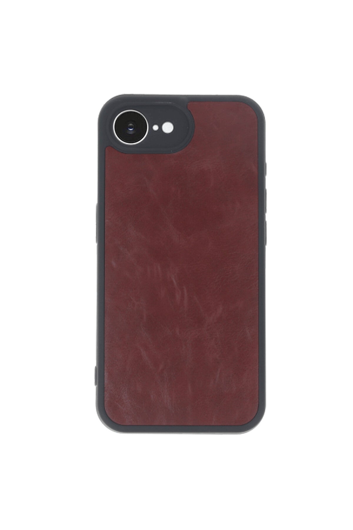 Apple iPhone 16E Uyumlu Kılıf Aras Deri Kapak - Bordo