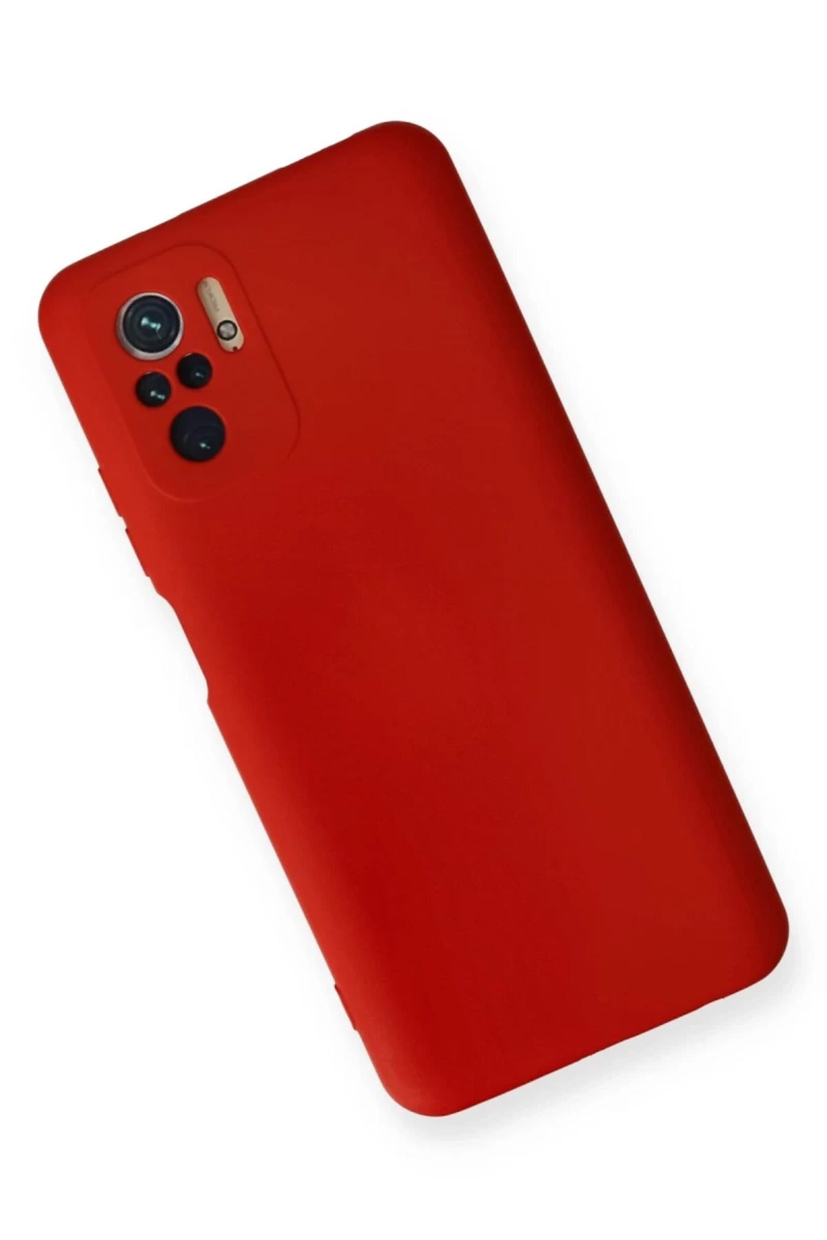 Xiaomi Redmi Note 10 Uyumlu Kılıf Nano içi Kadife Silikon - Kırmızı