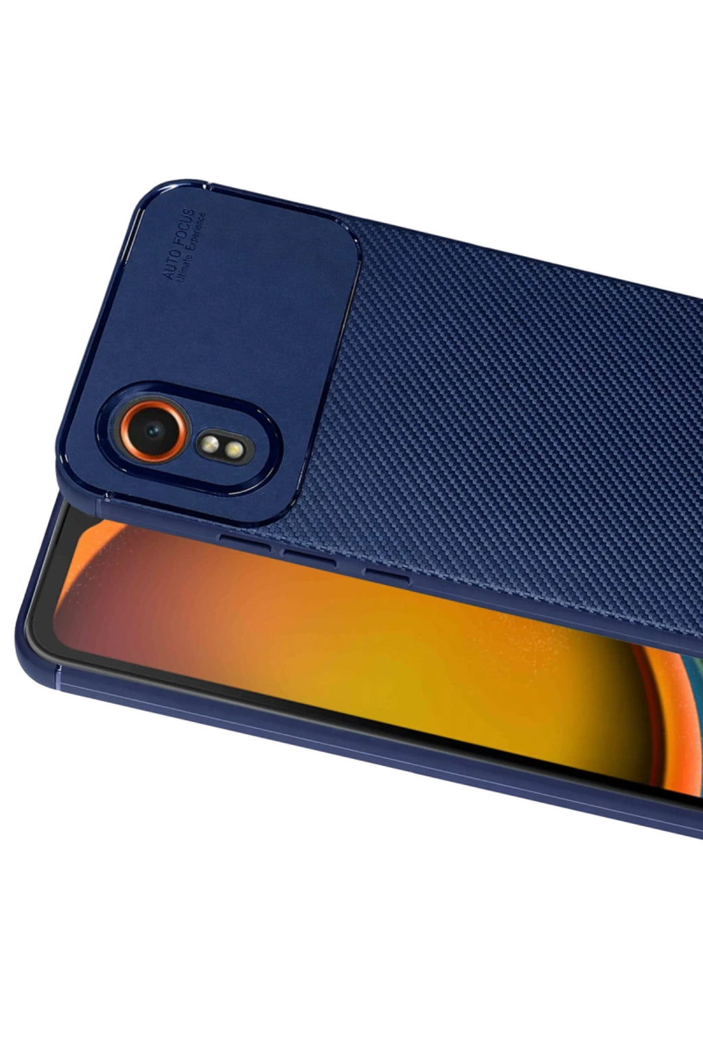 Samsung Galaxy XCover 7 Kılıf Auto Focus Karbon Kapak - Lacivert