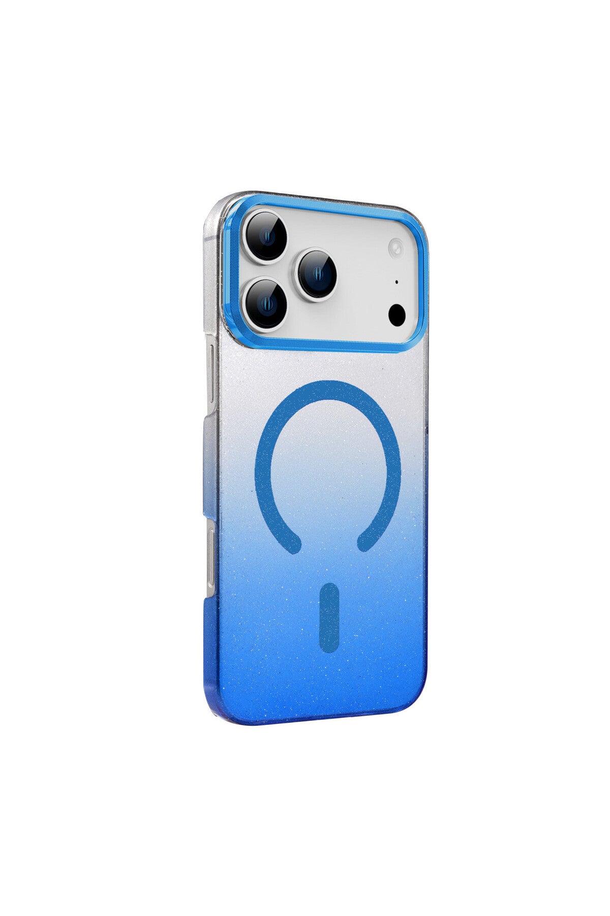 Apple iPhone 17 Pro Uyumlu Glossy Magsafe Kapak - Mavi