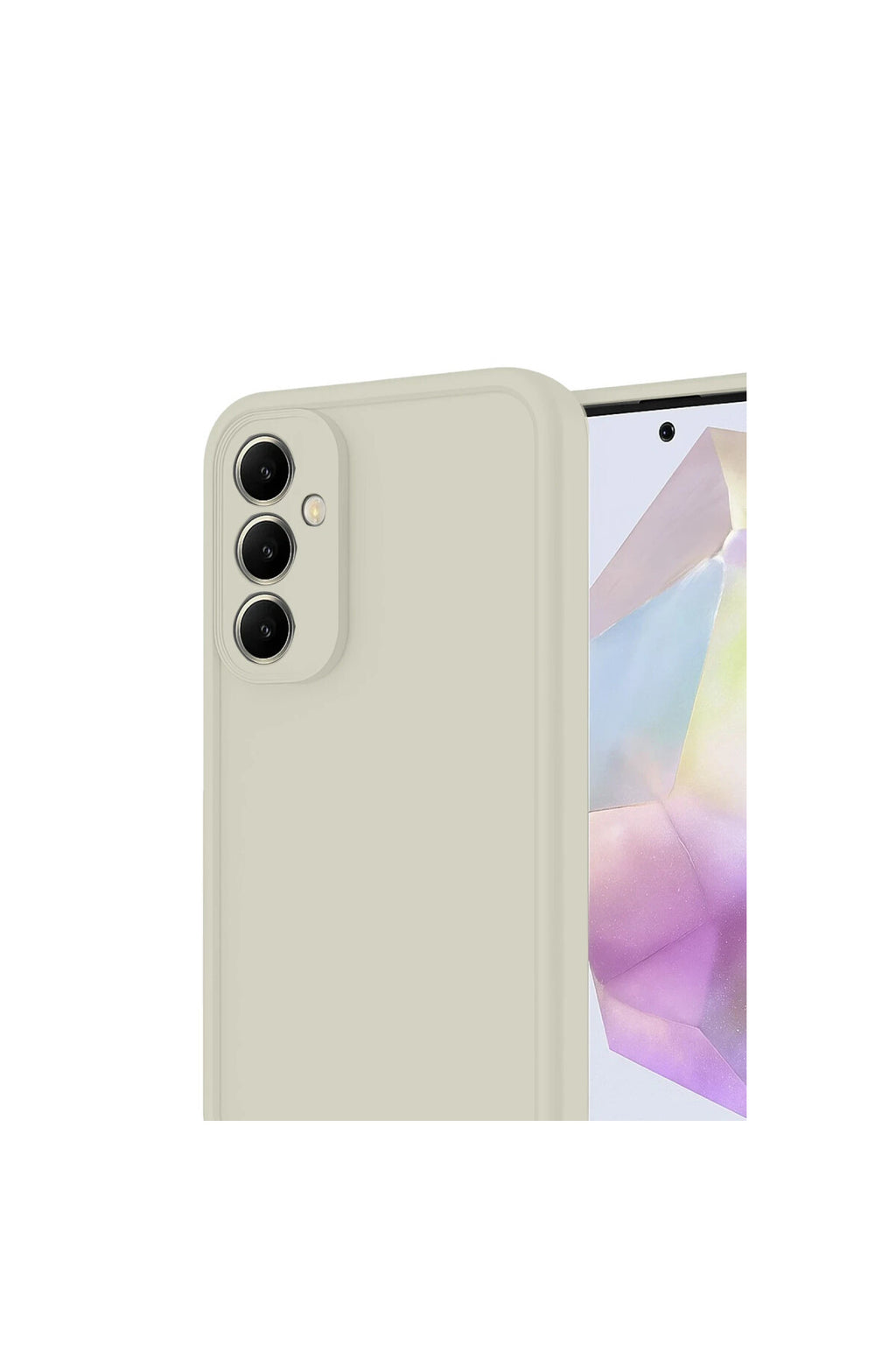 Samsung Galaxy A17 5G Uyumlu Viera Silikon - Krem
