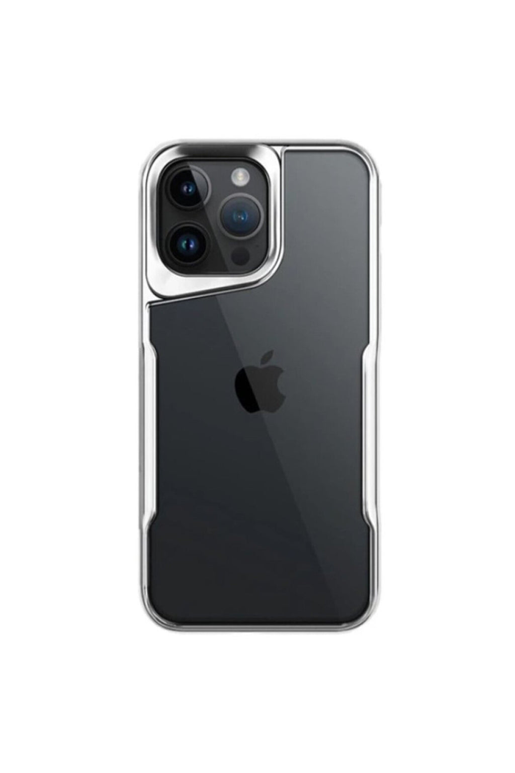 Apple iPhone 15 Pro Max Uyumlu Kılıf Boyi Silikon Kapak - Gümüş