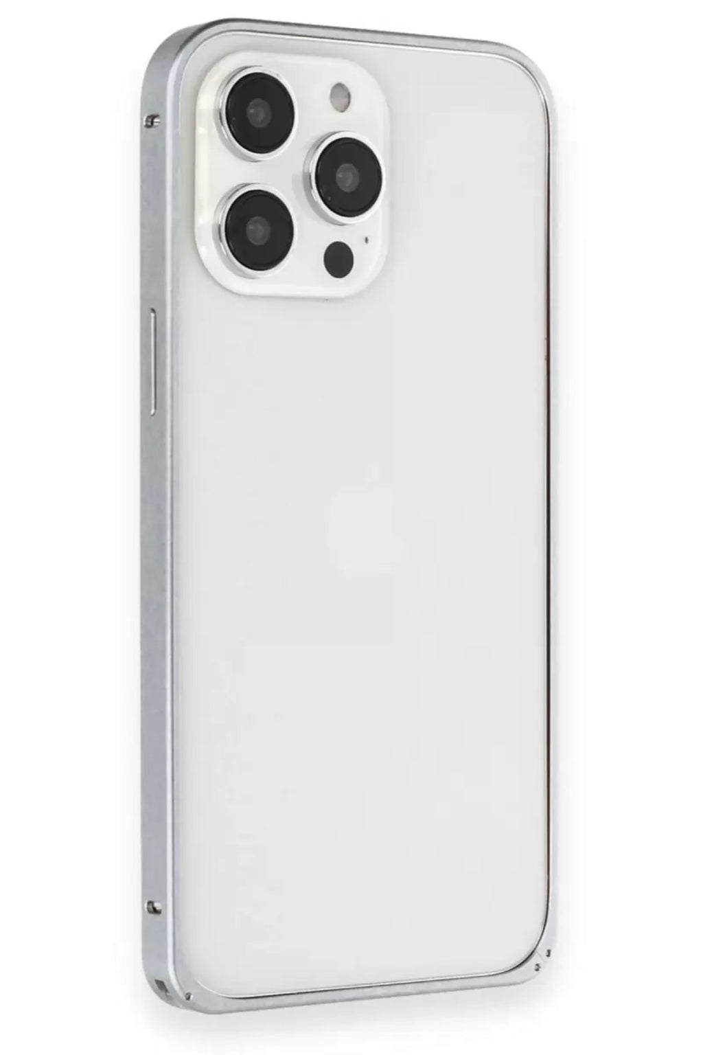 Joko Apple iPhone 15 Pro Uyumlu Metal Bumper Mat Kapak - Gri