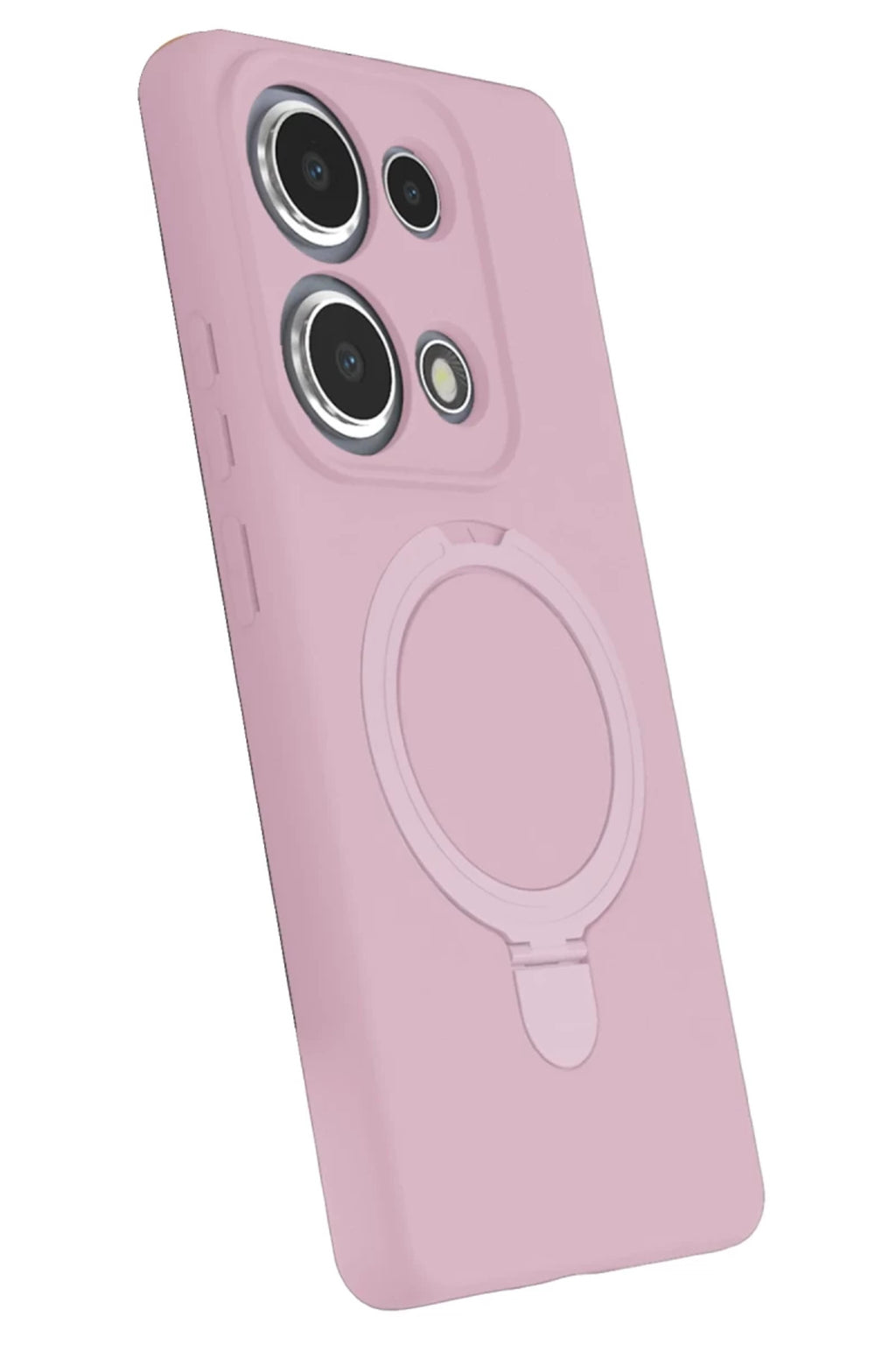 Xiaomi Redmi Note 13 Pro 4G Uyumlu Regal Magsafe Standlı Kapak - Açık Pembe