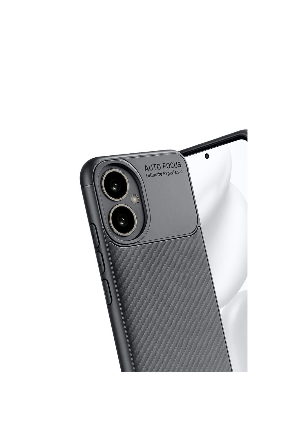 Honor 400 Uyumlu Kılıf Auto Focus Karbon Kapak - Gri