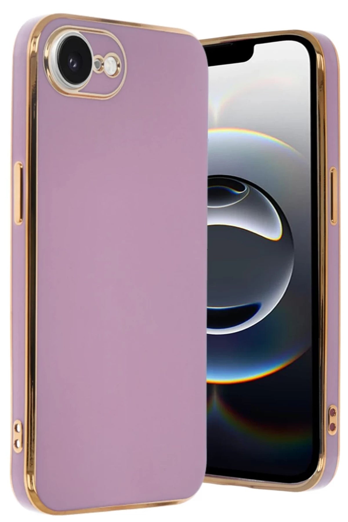 Apple iPhone 16E Uyumlu Kılıf Volet Silikon - Mor