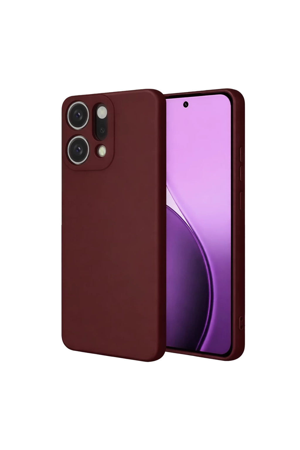 Oppo Reno 14 Uyumlu First Silikon - Bordo