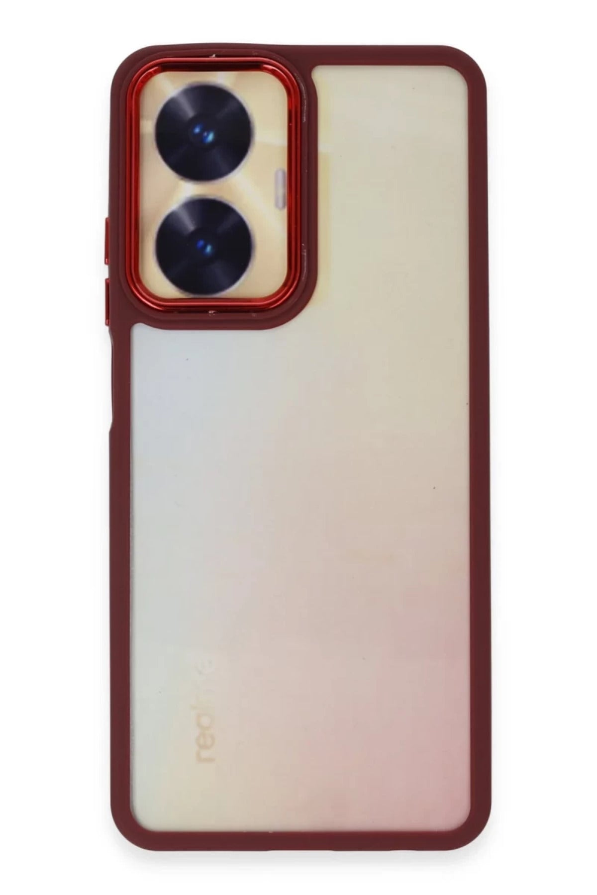 Realme C55 Uyumlu Kılıf Dora Kapak - Kırmızı