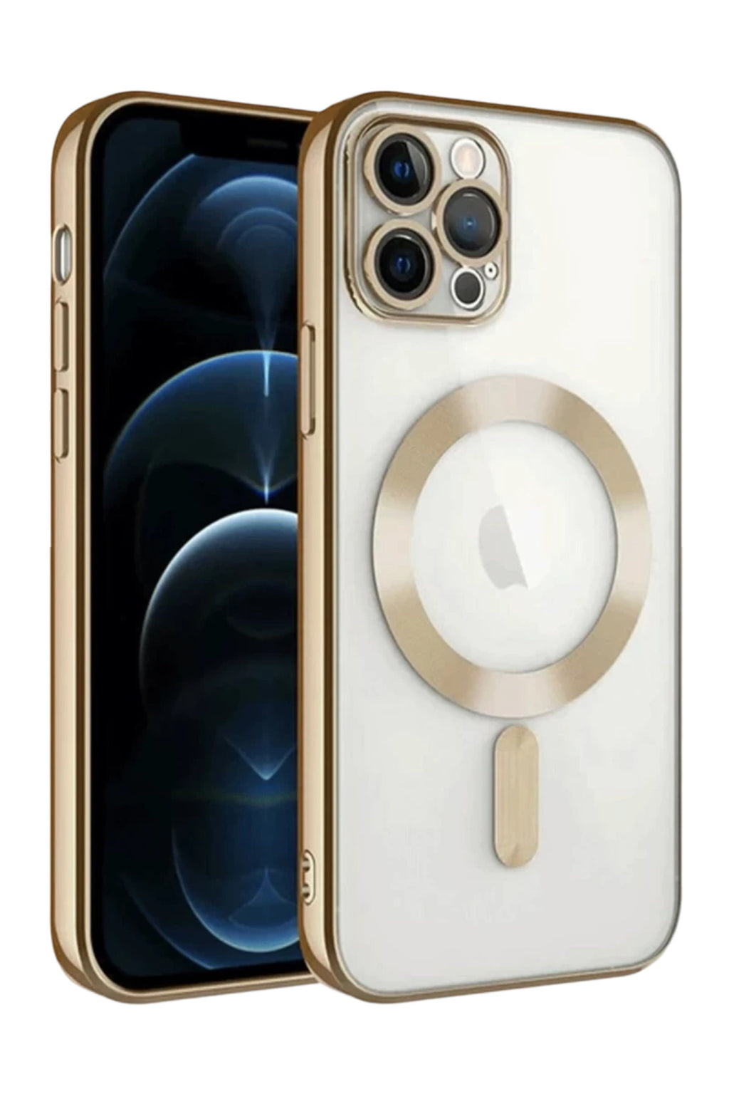 Apple iPhone 13 Pro Uyumlu Kılıf Kross Magneticsafe Kapak - Gold