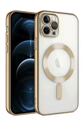 Apple iPhone 13 Pro Uyumlu Kılıf Kross Magneticsafe Kapak - Gold