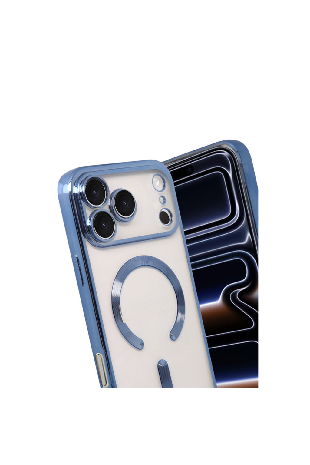 Apple iPhone 17 Pro Max Uyumlu Kross Magneticsafe Kapak - Sierra Blue