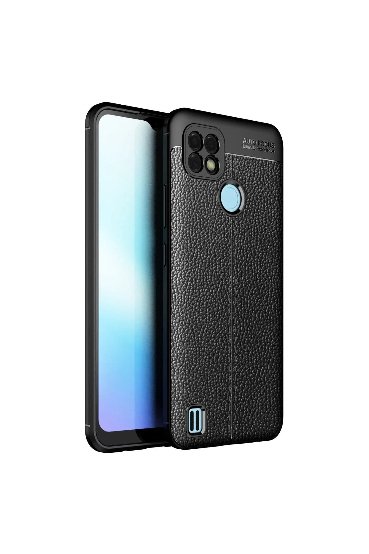 Realme C21 Uyumlu Kılıf Auto Focus Kapak - Siyah