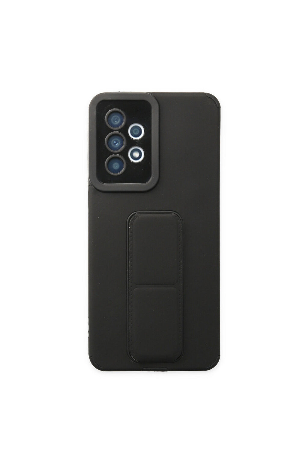 Samsung Galaxy A33 5G Uyumlu Kılıf Mega Standlı Silikon - Siyah