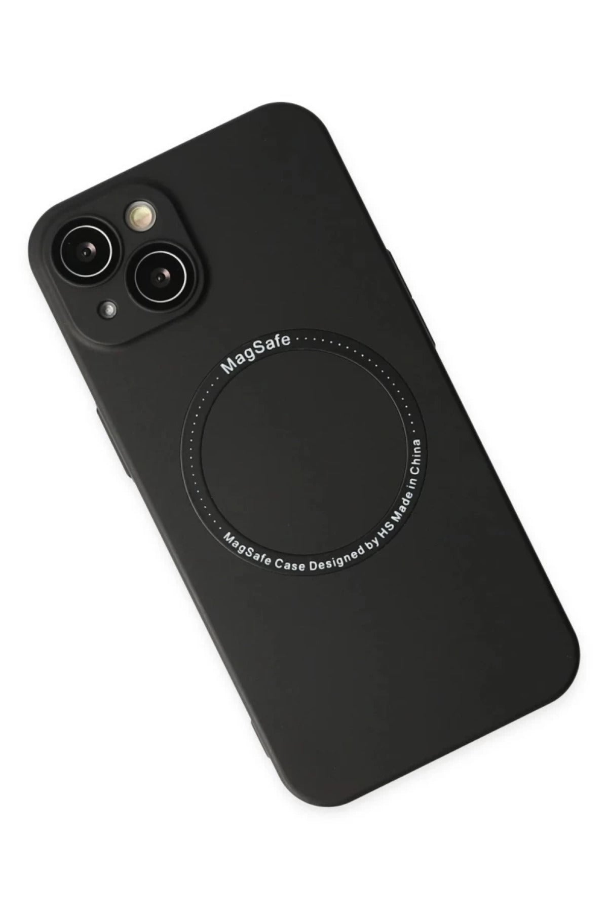Apple iPhone 14 Plus Uyumlu Kılıf Jack Magneticsafe Lens Silikon - Siyah