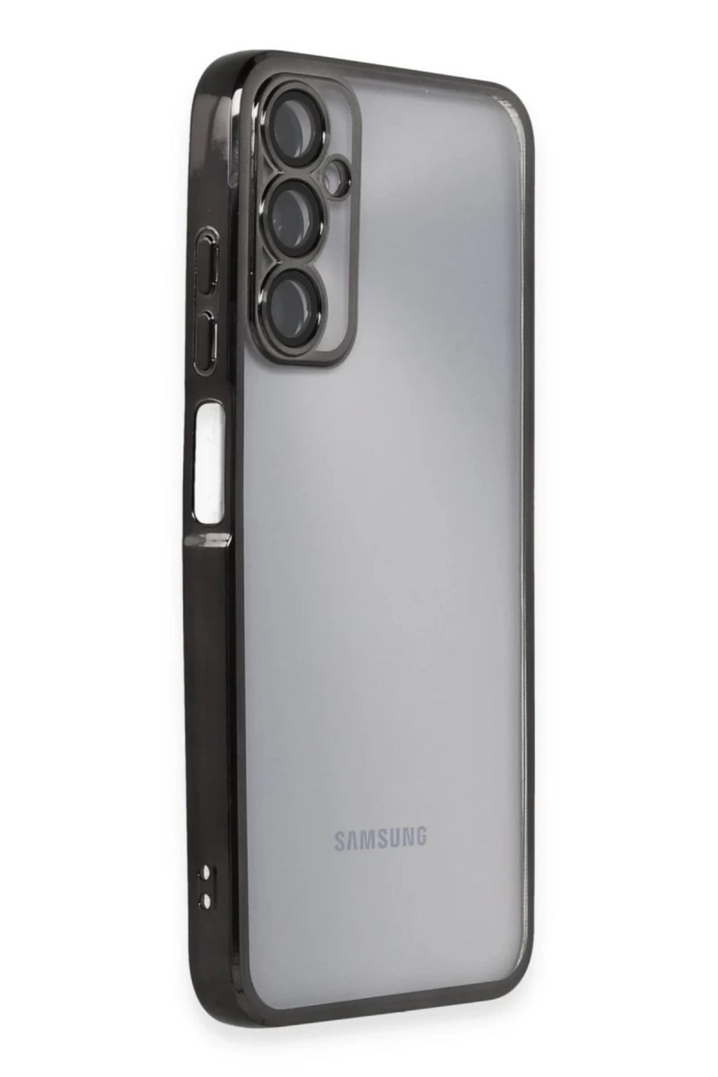 Samsung Galaxy A05S Uyumlu Kılıf Lensli Silikon - Siyah