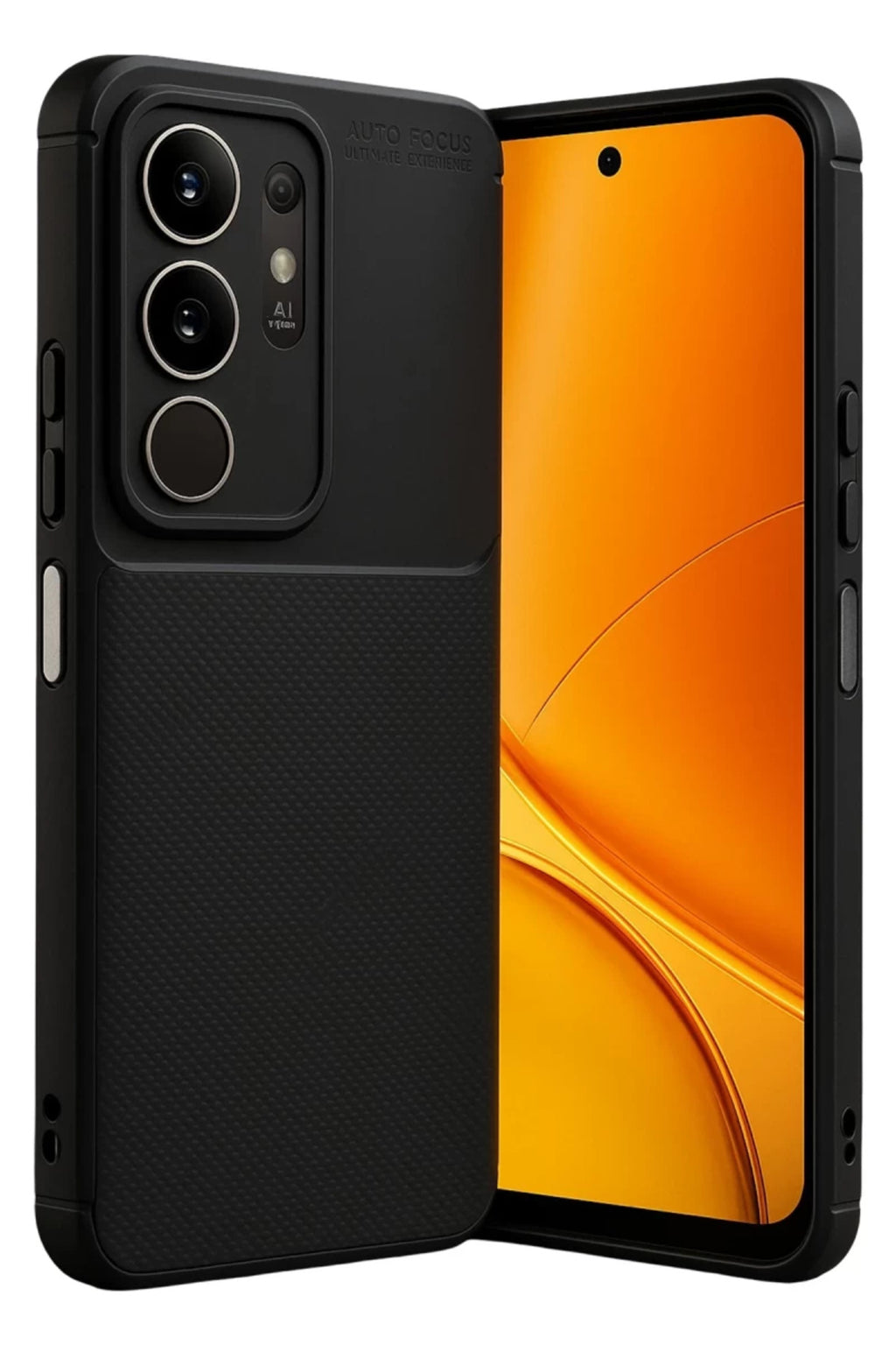 Vivo Y29 4G Uyumlu Auto Focus Karbon Kapak - Siyah